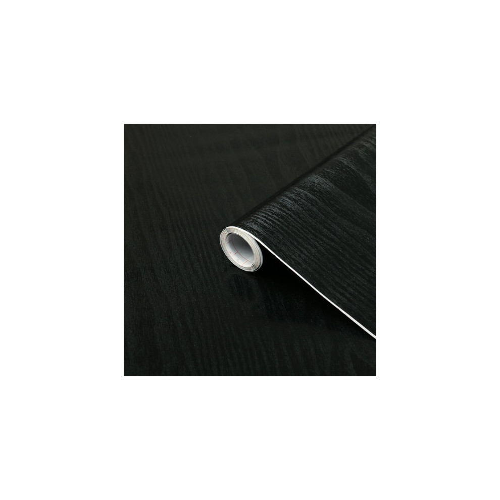 (67.5cm, 1m) BLACKWOOD sticky back plastic vinyl wrap film