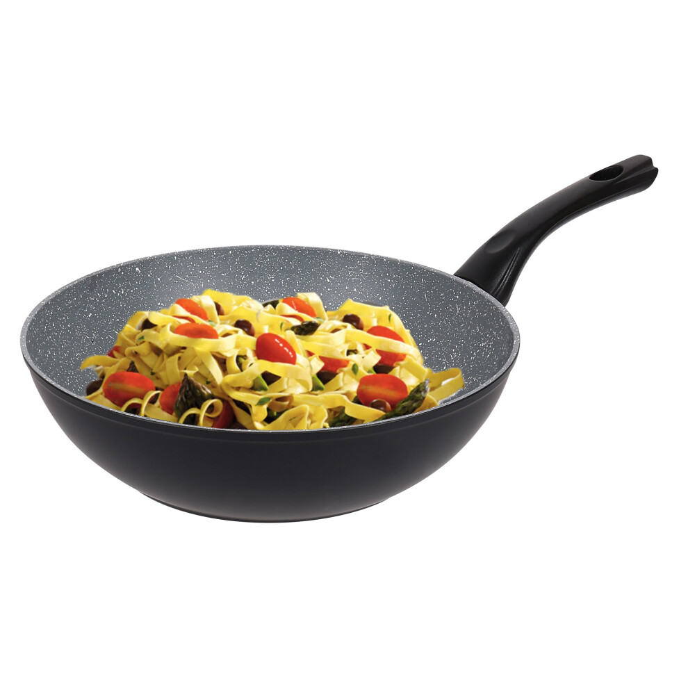 Urbn-Chef (28Cm Large Wok) Forged Aluminium Cooking Pots Pans Frying Pan Set