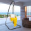 Gymax C-stand Hanging Swing Stand Hammock Egg Chair Frame Height Adjustable 8