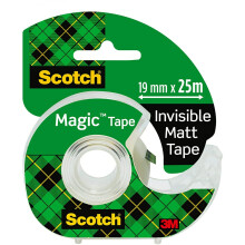 Scotch 19mm x 25m Magic Tape with Dispensered Roll