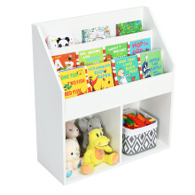 Children Multi-Functional Bookcase Kid's Toy Storage Cabinet Playroom Organizer