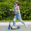 Gymax Folding Kick Scooter 2 Flash Wheels Scooter W/ Adjustable Handlebar Kids Adults 1