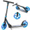 Gymax Folding Kick Scooter 2 Flash Wheels Scooter W/ Adjustable Handlebar Kids Adults 10