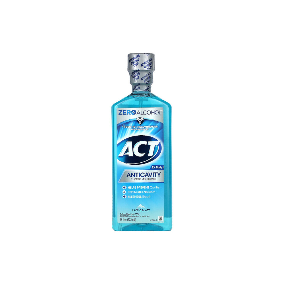 Act, Anticavity Fluoride Mouthwash, Arctic Blast, 532ml