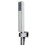 EcoSpa Brass Shower Wall Elbow Outlet SQUARE with Hose and Handset Chrome 7