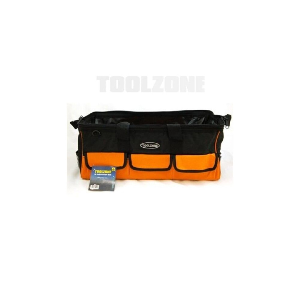 18 Pocket 22" Hard Base Nylon Tool Bag 5055143910957