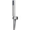 EcoSpa Brass Shower Wall Elbow Outlet SQUARE with Hose and Handset Chrome 2