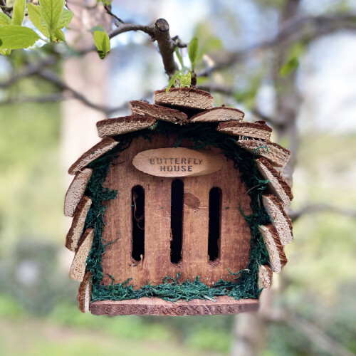 Selections Wooden Hanging Butterfly House 1