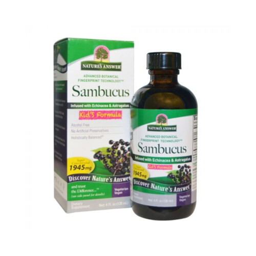 Nature's Answer Sambucus Kids Syrup Softgels: Joint support.120 mL 1