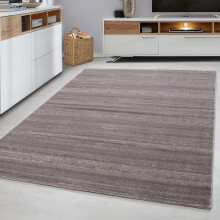 (Beige, 120 x 170 cm (4'x5'6'')) Modern Plus 8000 Plain Beige Pink Grey Rug Hallway