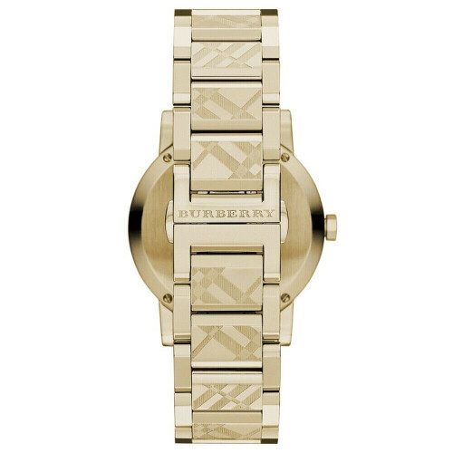 Burberry Burberry BU9038 Ελβετικό χρυσό ρολόι από ανοξείδωτο ατσάλι με επικάλυψη ιόντων 2