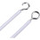 3M Net Curtain Wire White Window Voile Cord Cable With Hooks  & Eyes 2