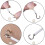 3M Net Curtain Wire White Window Voile Cord Cable With Hooks  & Eyes 8