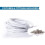 3M Net Curtain Wire White Window Voile Cord Cable With Hooks  & Eyes 4
