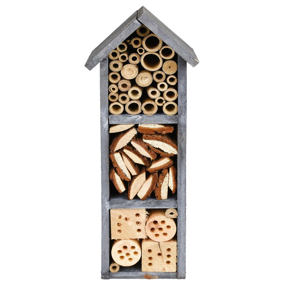 (3 Storey Insect Hotel) ASAB Wooden Insect Bee House Bug Hotel Nesting Box