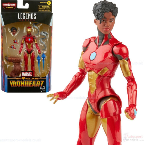 Hasbro Figurine d'action Ironheart Marvel Hasbro Legends 15 cm, Design Premium, 5 Accessoires