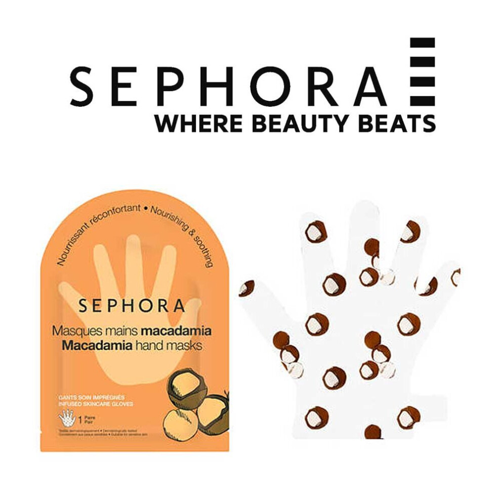 Sephora Collection Macadamia Hand Mask, Gloves Nourishing & Soothing