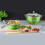 SQ Professional (Emerald ) SQ Professional Metallic 5pc Die-Cast Non-Stick Stockpot Set 1