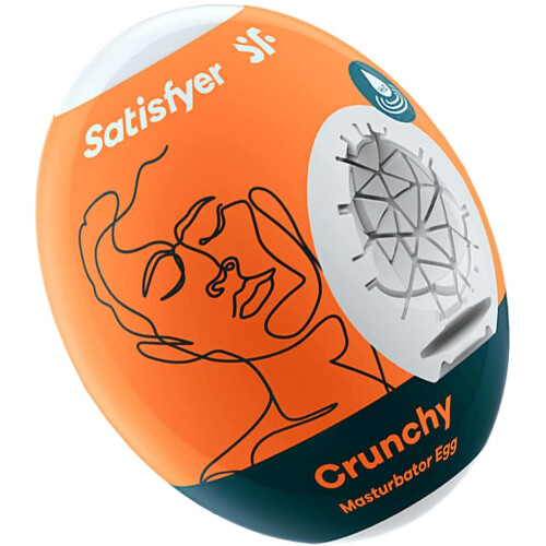 Satisfyer Masturbator Egg | Crunchy | Stretchy Hydro Active Masturbator Stroker