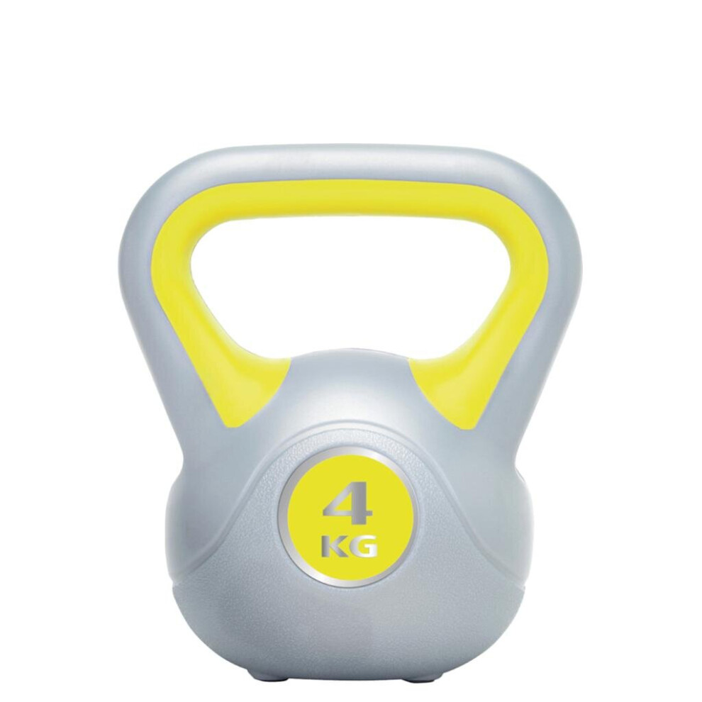 Urban Fitness Vinyl Kettlebell - 4kg - Yellow