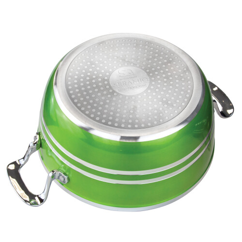 SQ Professional (Emerald ) SQ Professional Metallic 5pc Die-Cast Non-Stick Stockpot Set 2