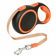 Retractable Dog Lead,16ft/10ft Dog Walking Leash for Dogs Orange
