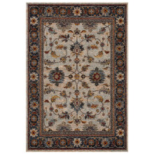 (Grey / Blue, 120x180cm) Luxury Traditional Rugs Vintage Oriental Small Extra Large Hall Runner Rug Any Room Soft Carpet Mat