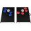 Gymax Foldable Solid Aluminum Board Cornhole Bean Bag Toss Game Set Sandbag Sports Fun 14