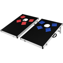 Foldable Solid Aluminum Board Cornhole Bean Bag Toss Game Set Sandbag Sports Fun
