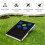 Gymax Foldable Solid Aluminum Board Cornhole Bean Bag Toss Game Set Sandbag Sports Fun 5