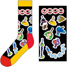 The Beatles Unisex Ankle Socks: Portholes & Characters (UK Size 7 - 11) - Beatles - The - Clothing
