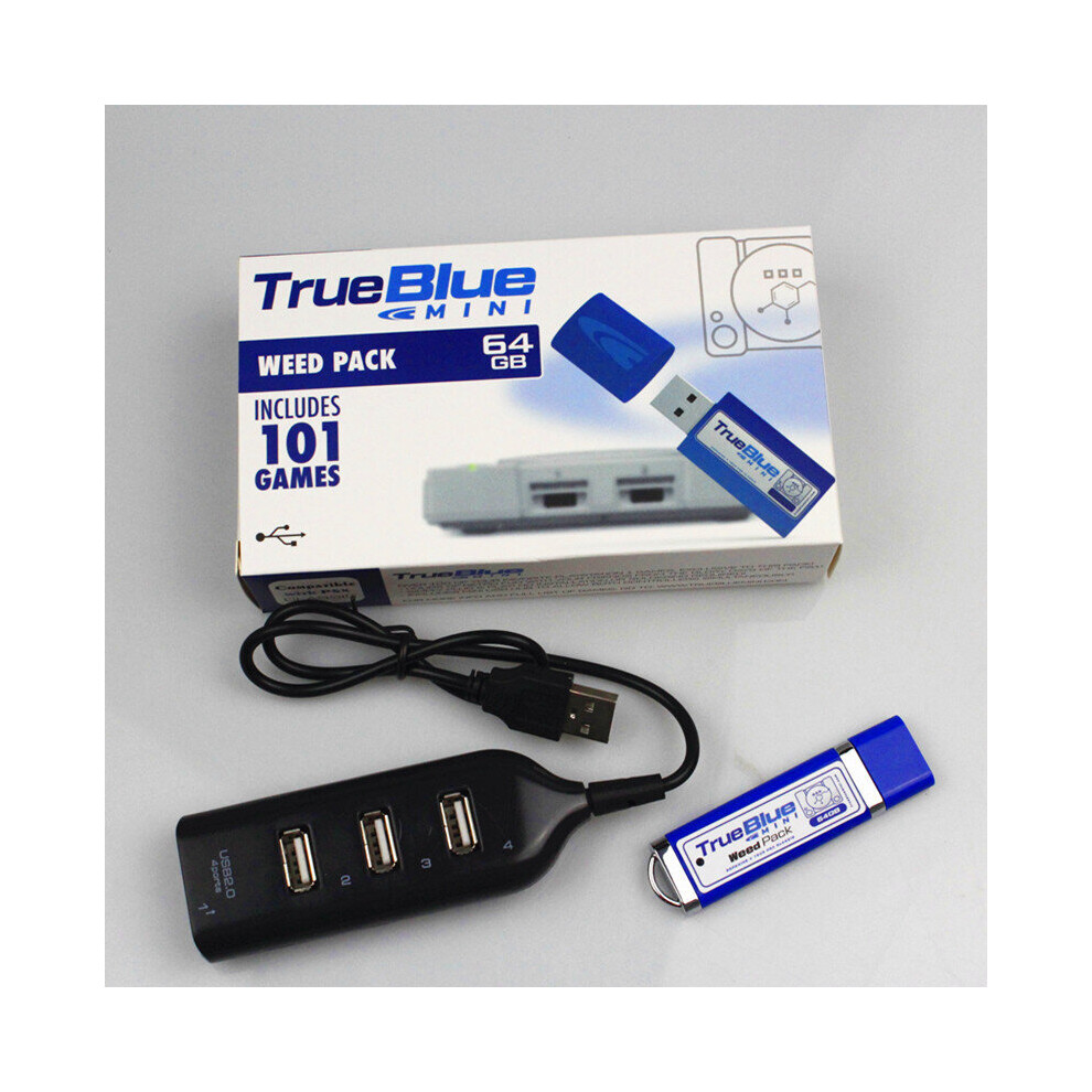 (WEED PACK) True Blue Mini-PlayStation Classic PS1 Multi Best Games Included-image-OPC-P8SMTT2-NEW