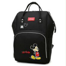 (Black) Mickey Mummy Baby Diaper Nappy Backpack Travel Bag
