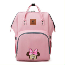 (Pink) Mickey Mummy Baby Diaper Nappy Backpack Travel Bag
