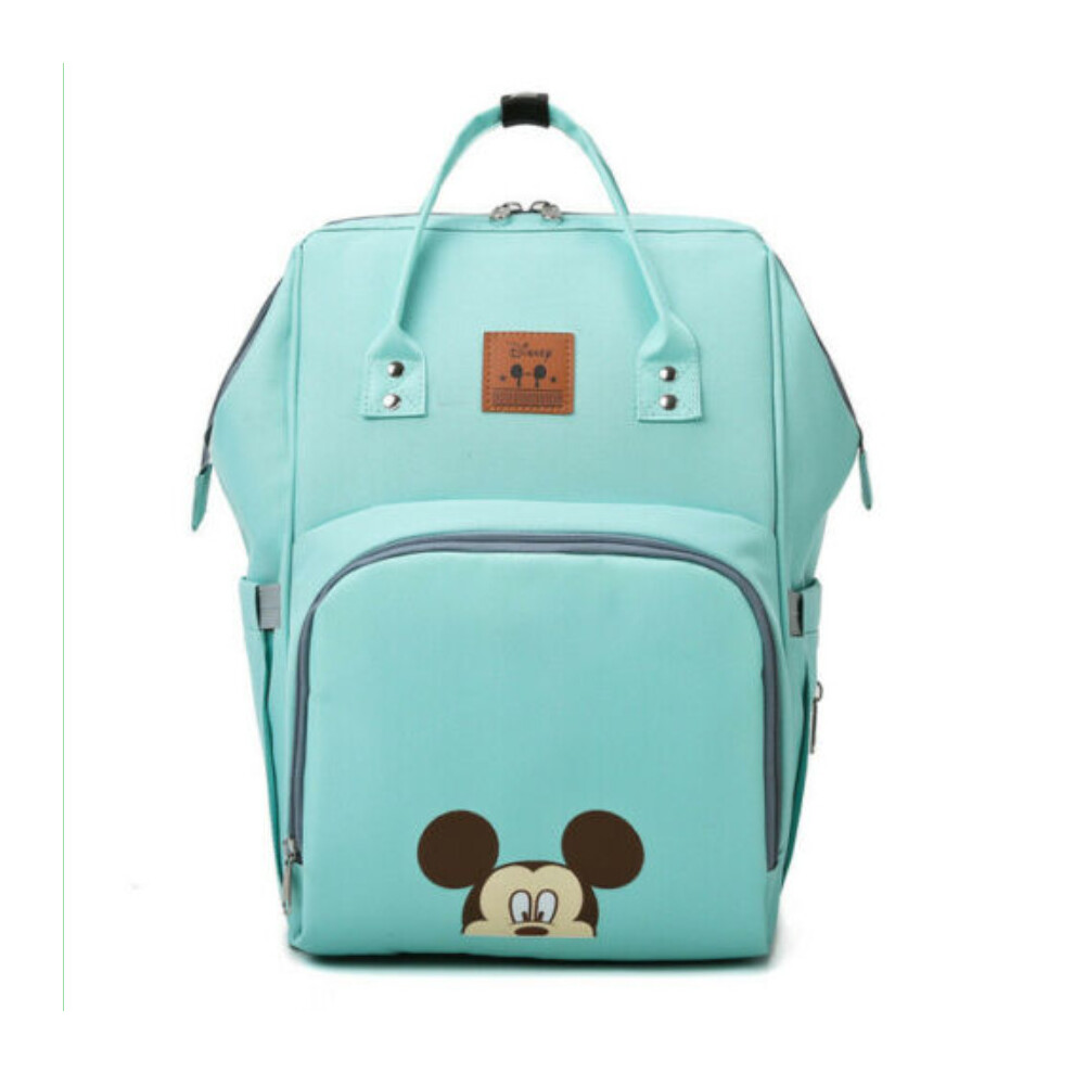 (Green) Mickey Mummy Baby Diaper Nappy Backpack Travel Bag Green