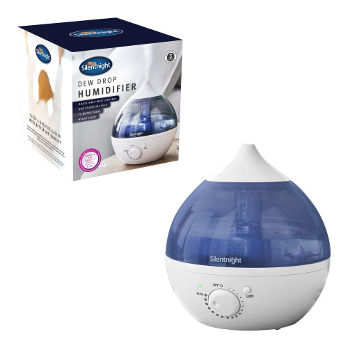 Silentnight Silentnight 37719 1L Dew Drop Humidifier/Aroma Diffuser with Night Light 1