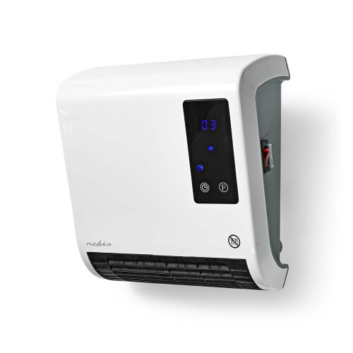 Radiador cerâmico Nedis HTBA20WT 20 m² branco, cinza