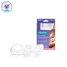 Lansinoh Breastfeeding Nursing Contact Nipple Shields - 24mm Large