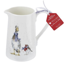 Wrendale Designs Royal Worcester Porcelain Pint Jug | Duck & Robin | Gift Item