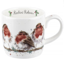 Wrendale Designs Royal Worcester Fine Bone China Mug | Rockin' Robins