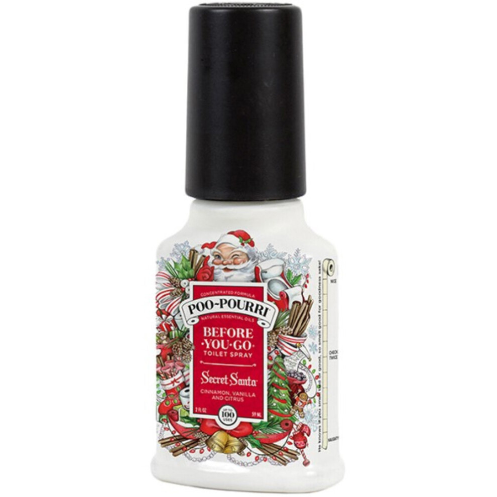 59ml Medium 'Secret Santa' Poo Pourri Odour Elimination Toilet Spray | Fun Gift Item