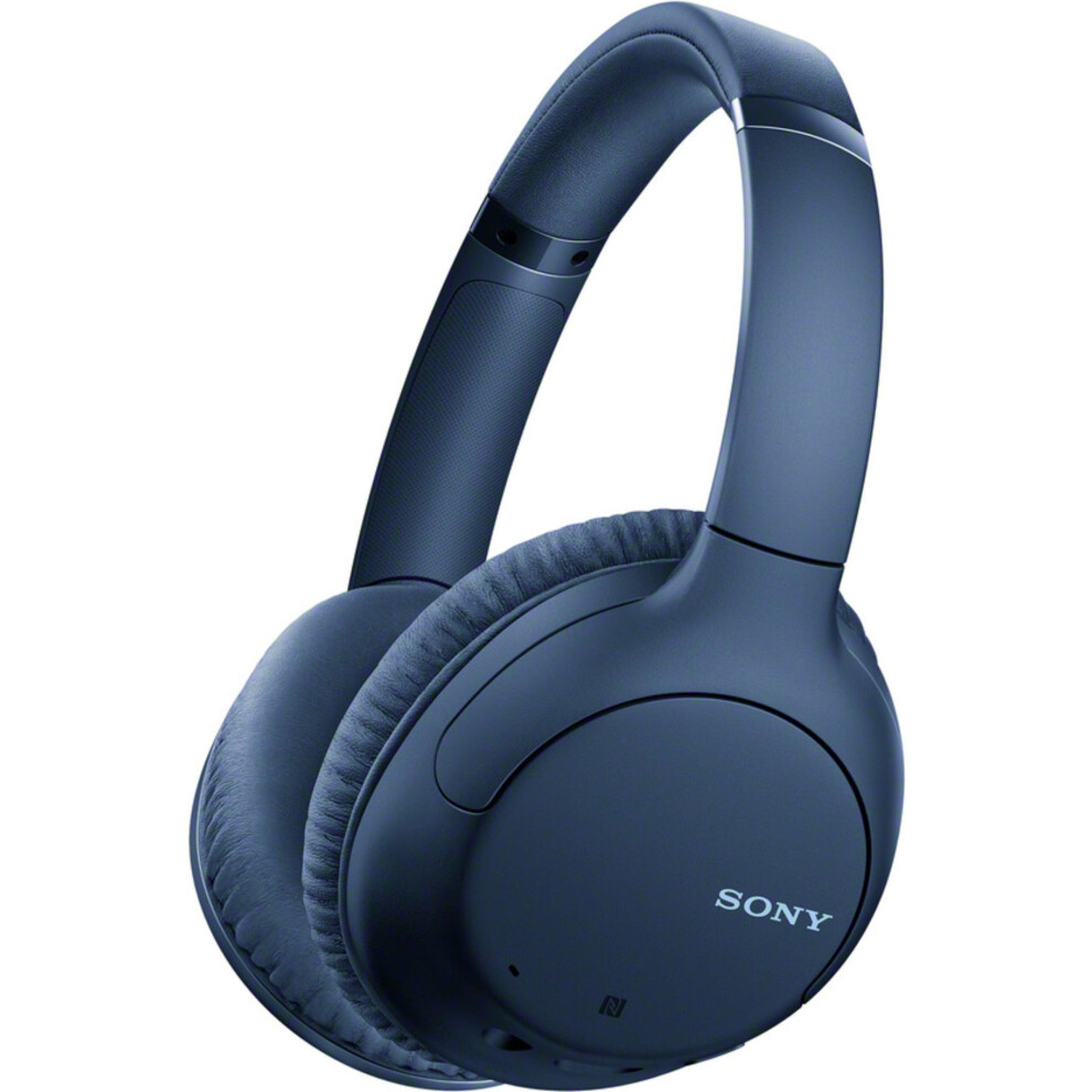 Sony WH-CH710N Wireless Headphones, Quick Charge, Built-in Mic - Blue