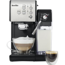 BREVILLE One-Touch VCF107 Coffee Machine - Black & Chrome, Black