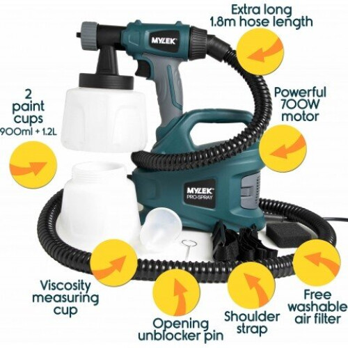MYLEK MYLEK 700W Electric Paint Sprayer Kit 1