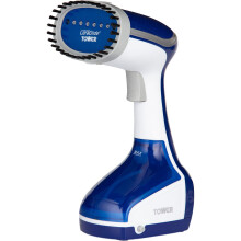 Tower T22014BLU Ceraglide 1000W Garment Steamer Blue and White