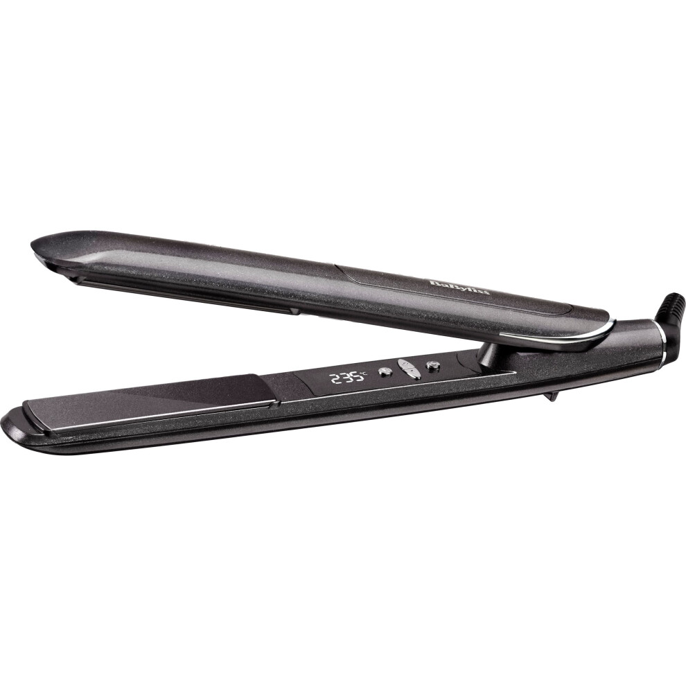 Babyliss 2590DU Platinum Diamond 235 Hair Straighteners Long Ceramic Plate Black