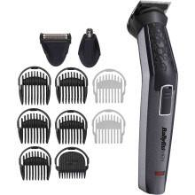 BaByliss Men 7256U 11in1 Cordless Steel Multi Trimmer Kit Carbon Titanium