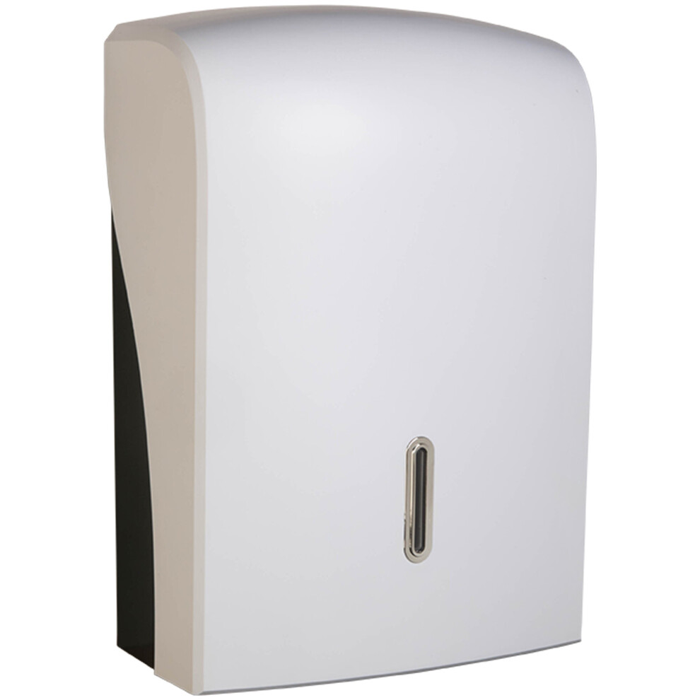 (Silver) ABS Plastic Large Multifold Paper Towel Dispenser