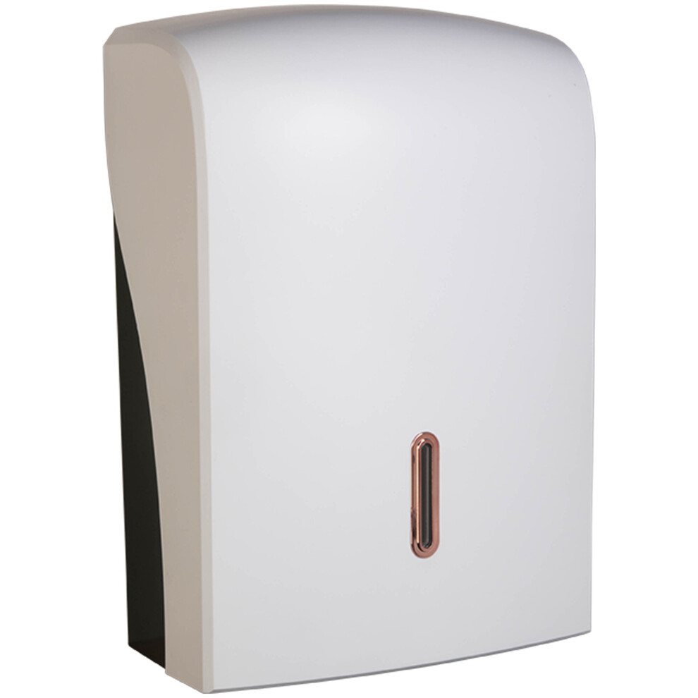 (Rose Gold) ABS Plastic Large Multifold Paper Towel Dispenser