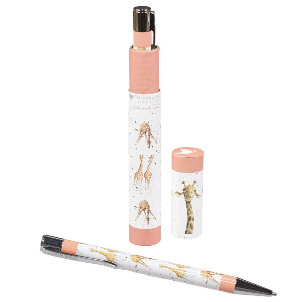 Wrendale Designs Giraffe Ballpoint Pen In Gift Tube